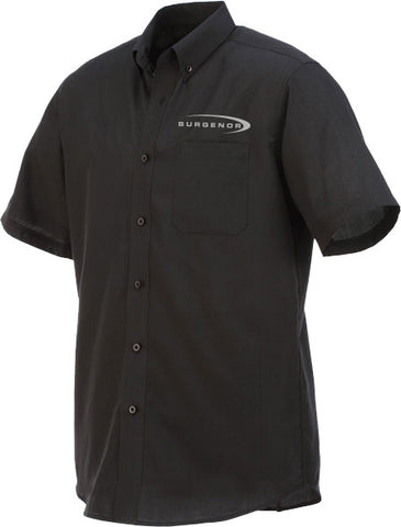 Men's Short Sleeve Dress Shirt - Black