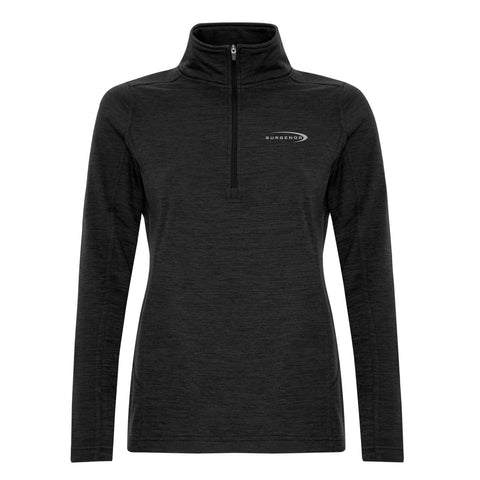 ATC™ DYNAMIC HEATHER FLEECE 1/2 ZIP LADIES' SWEATSHIRT